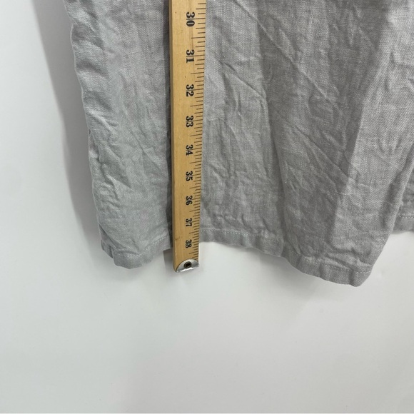 Linen Cloud gray 100% Linen dress from home to home Sz S made in Lithuania - Picture 5 of 6